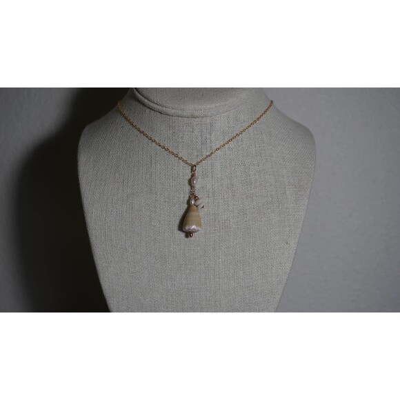 Cone Shell Puka Necklace, 14k Gold Fill, Dainty Hawaiian Jewelry - Picture 2 of 7